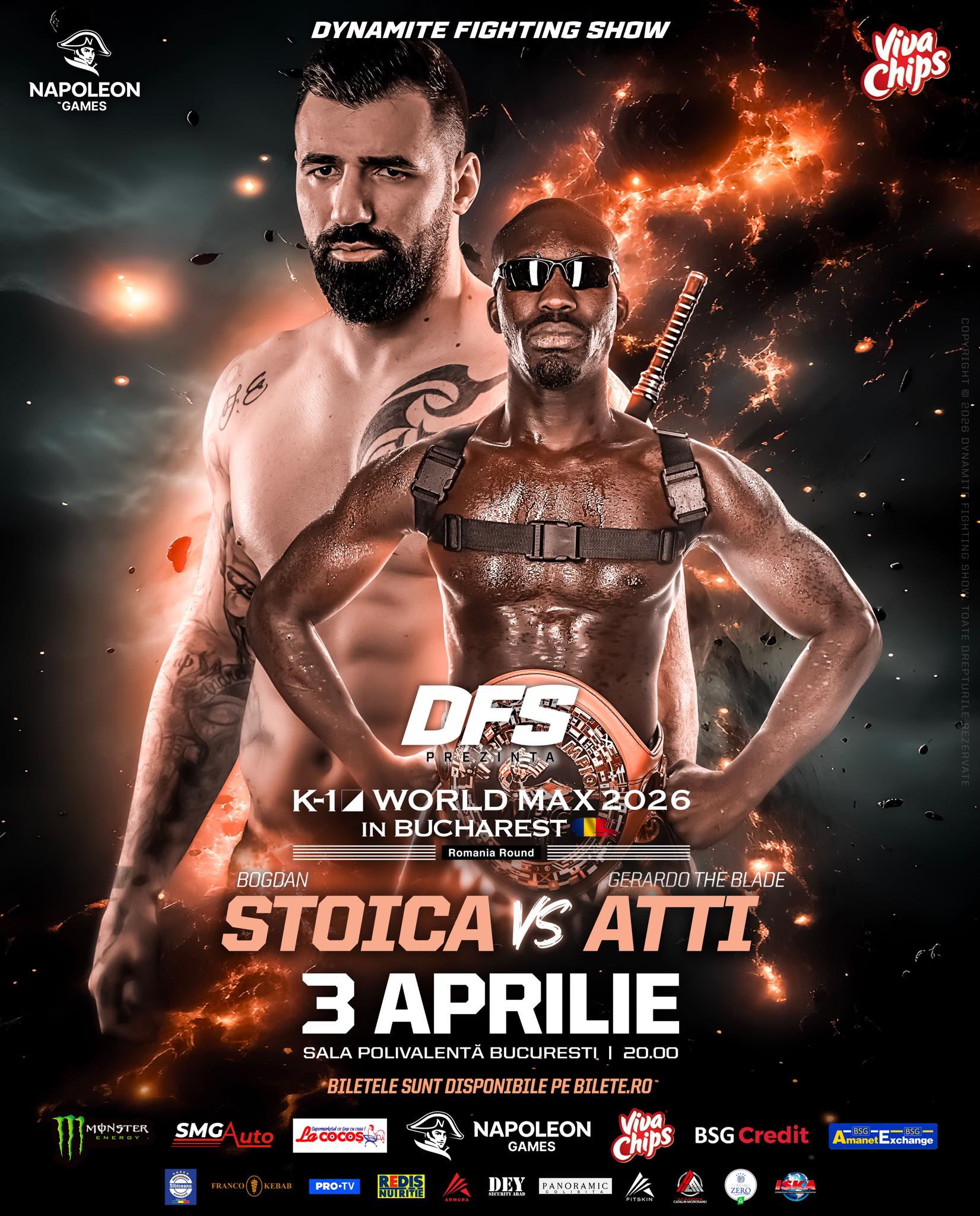 Bogdan Stoica vs campion WBC Muaythai București